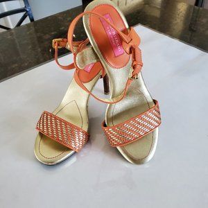Isaac Mizrahi sandals - peach - size 7